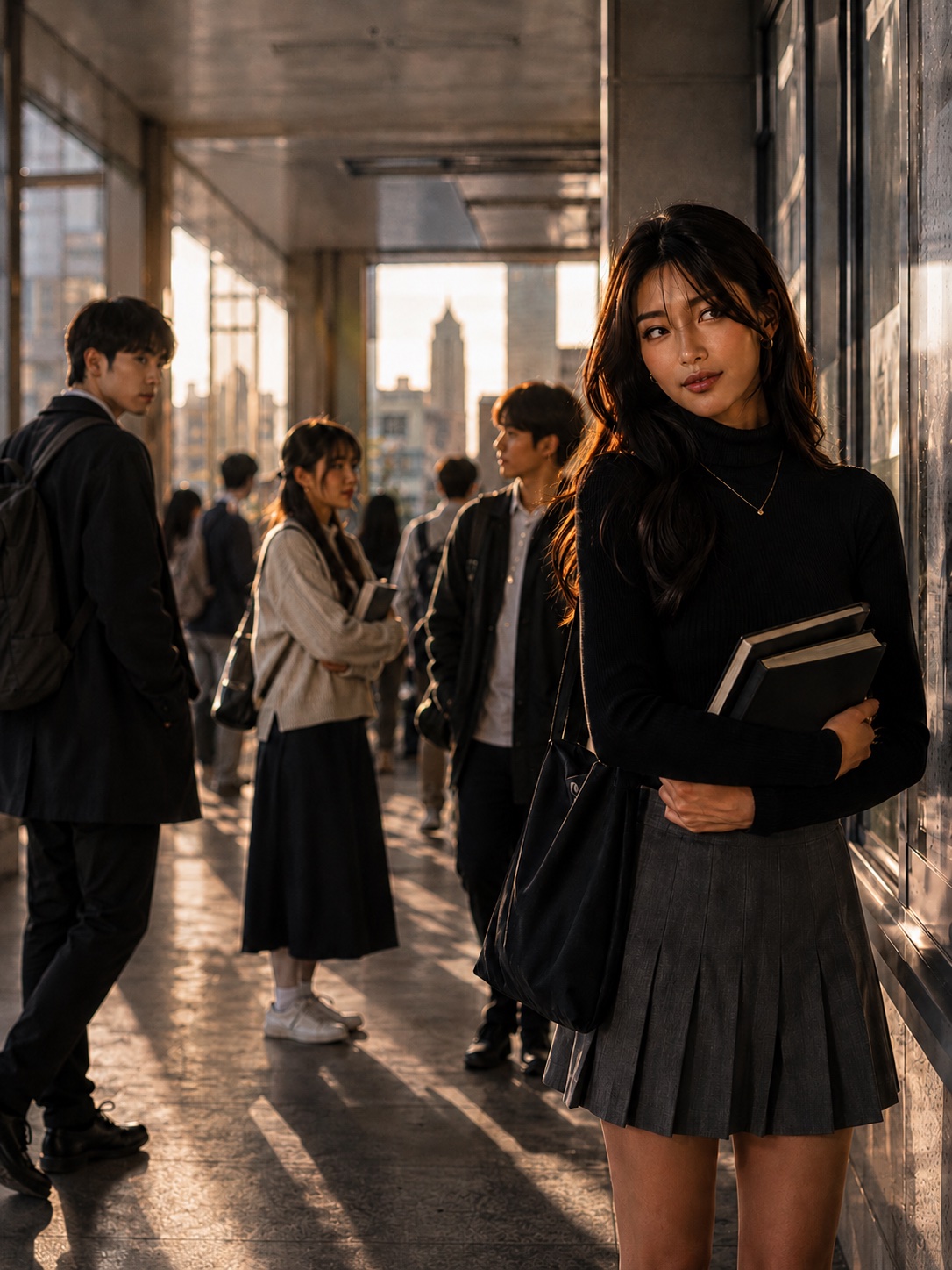 Senpai, after class — scene cover
